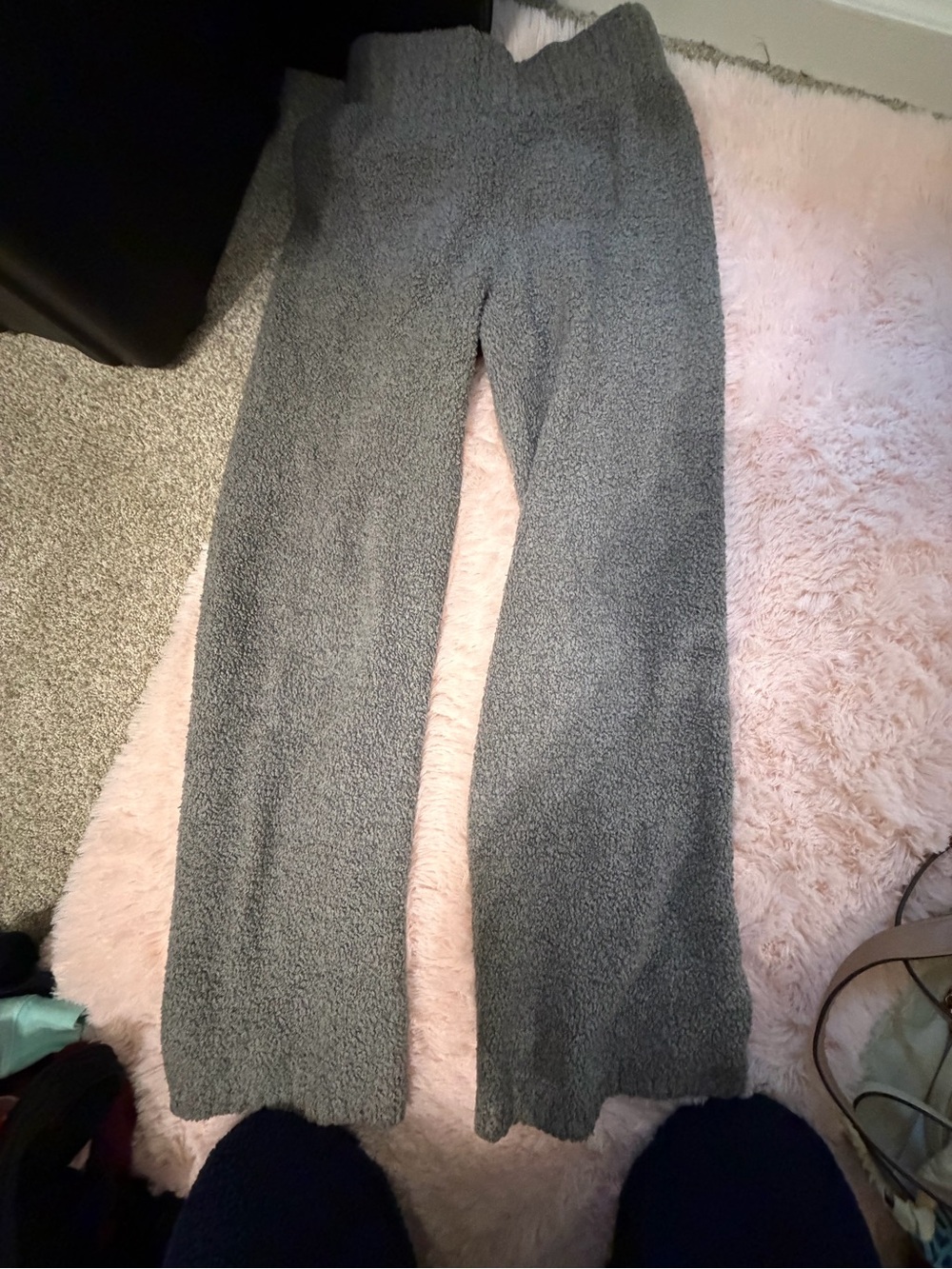 ⭐️SKIMS Women's Gray Plush Wide-Leg Lounge Pants